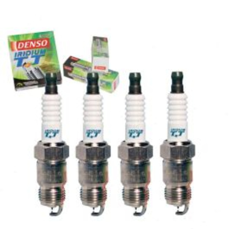 4 pc DENSO Iridium TT Spark Plugs for 1985-1991 Pontiac Grand Am 2.5L L4