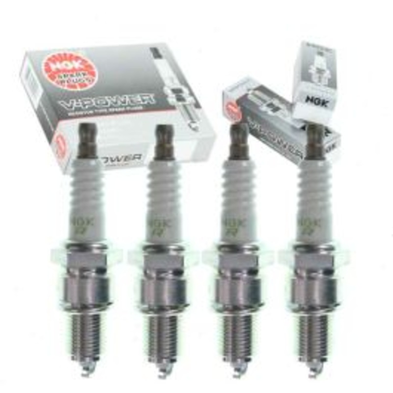 4 pc NGK V-Power Intake Side Spark Plugs for 1982-1983 Nissan Stanza 2.0L L4