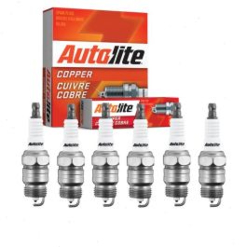6 pc Autolite Copper Core Spark Plugs for 1962-1965 Ford Station Bus
