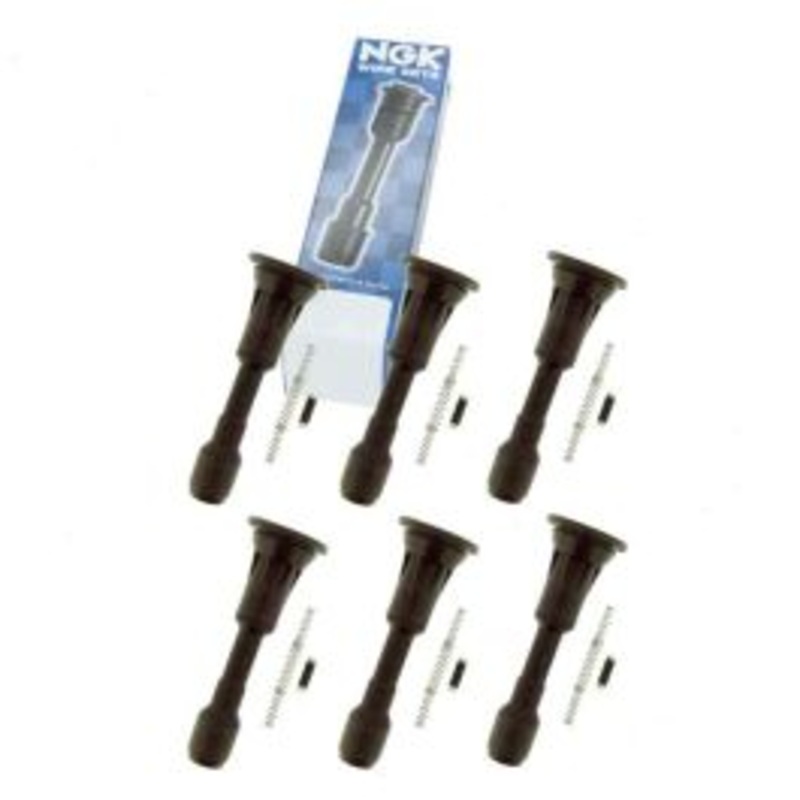 6 pc NGK Ignition Coil Boots for 2009-2015 Nissan GT-R 3.8L V6
