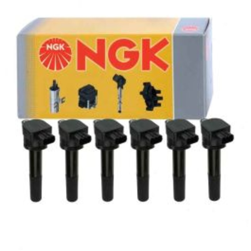 6 pc NGK Ignition Coils for 2004-2007 Mitsubishi Galant 3.8L V6