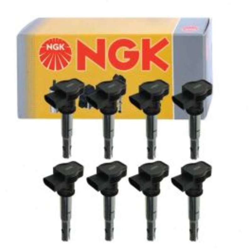 8 pc NGK Ignition Coils for 2008-2010 Audi Q7 4.2L V8