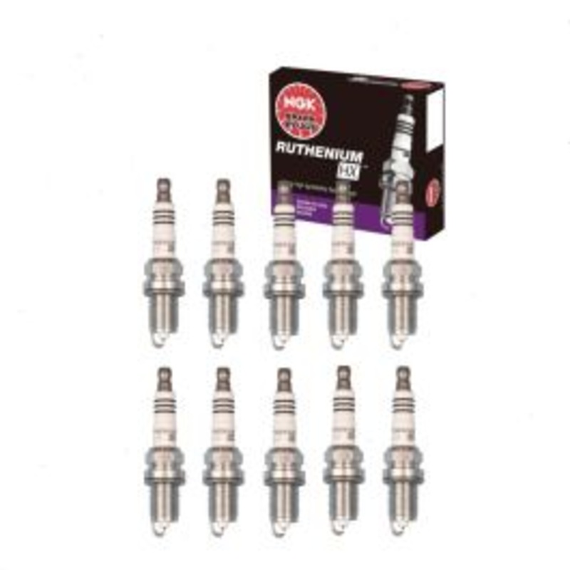 10 pc NGK Ruthenium HX Spark Plugs for 1997-2003 Dodge Ram 2500 8.0L V10