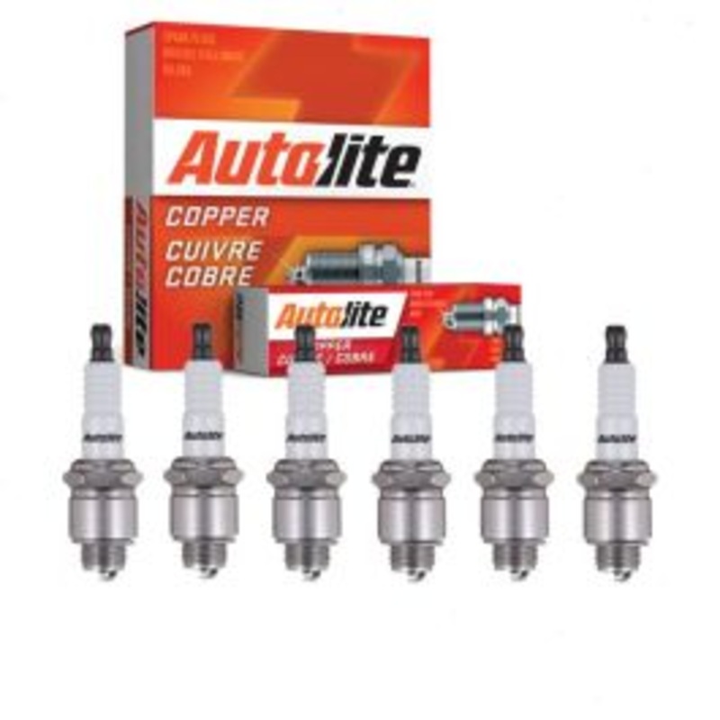 6 pc Autolite Copper Core Spark Plugs for 1941 DeSoto S-8 3.7L 4.0L L6
