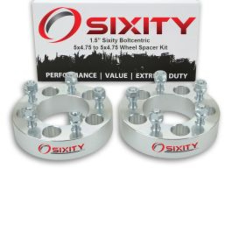 Sixity 2 pc 1.5" Inch Thick 5x4.75 Wheel Spacers M12x1.5mm 1.25in Studs Lugs
