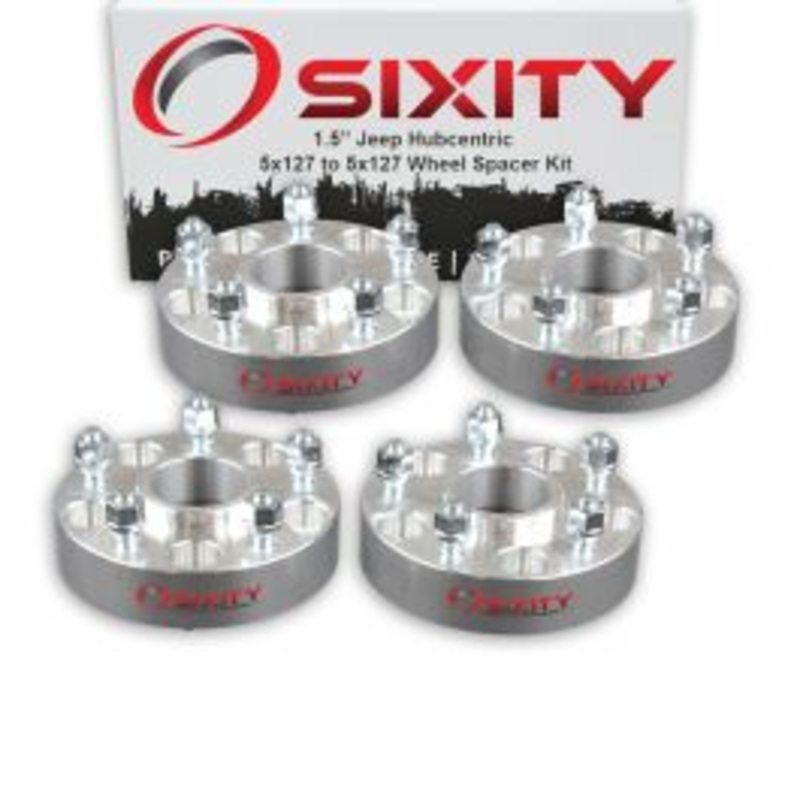 Sixity 4 pc 1.5" Thick Hubcentric Wheel Spacers - Jeep Grand Cherokee Wrangler - 5x127mm