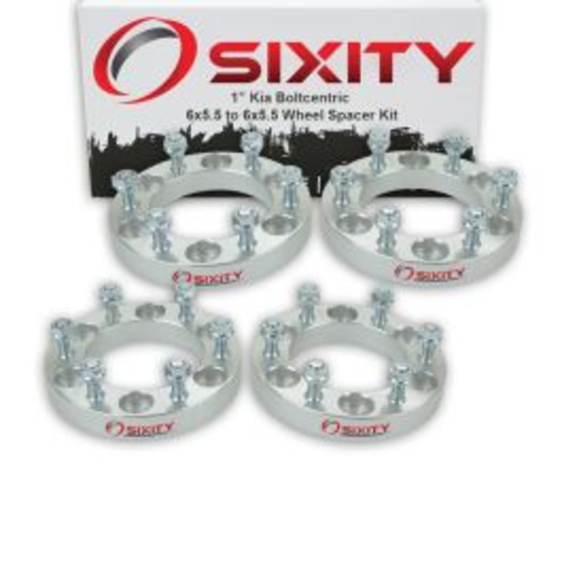 Sixity 4 pc 1" Thick Wheel Spacers - Kia Sedona - 6x5.5