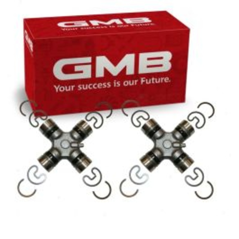 2 pc GMB Front Shaft Rear Center Universal Joints for 1994-1999 Dodge Ram 2500