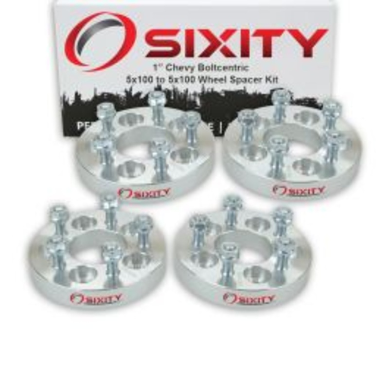 Sixity 4 pc 1" Thick Wheel Spacers - Chevy Beretta Cavalier Celebrity Citation - 5x100mm