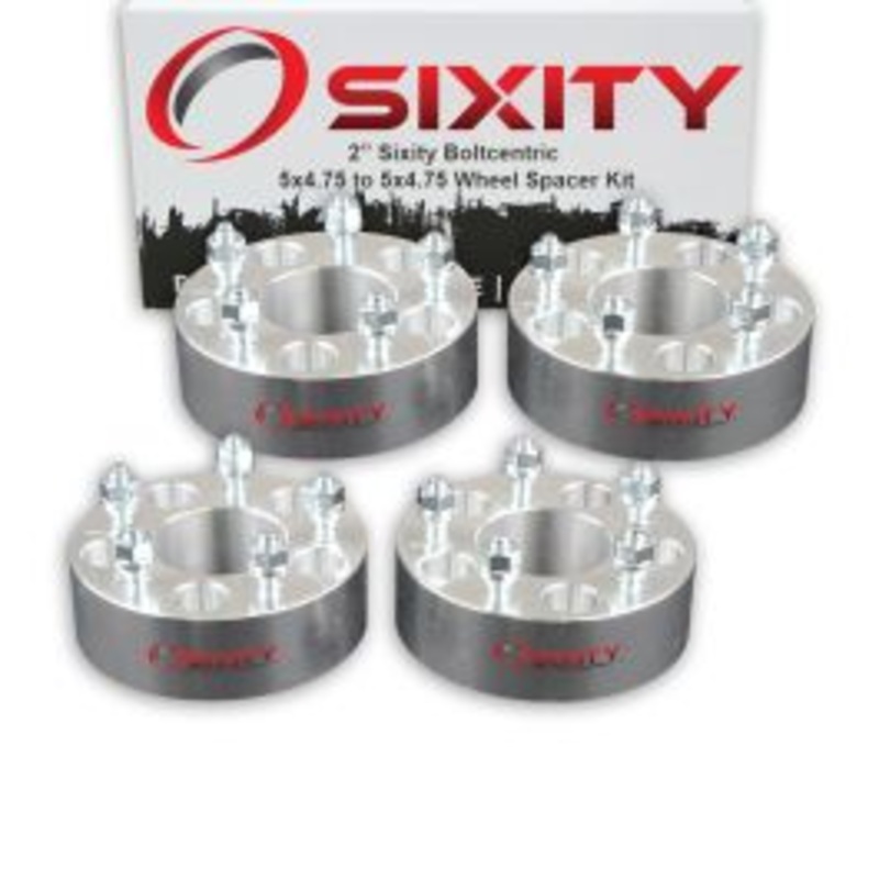 Sixity 4 pc 2" Inch Thick 5x4.75 Wheel Spacers M12x1.5mm 1.25in Studs Lugs