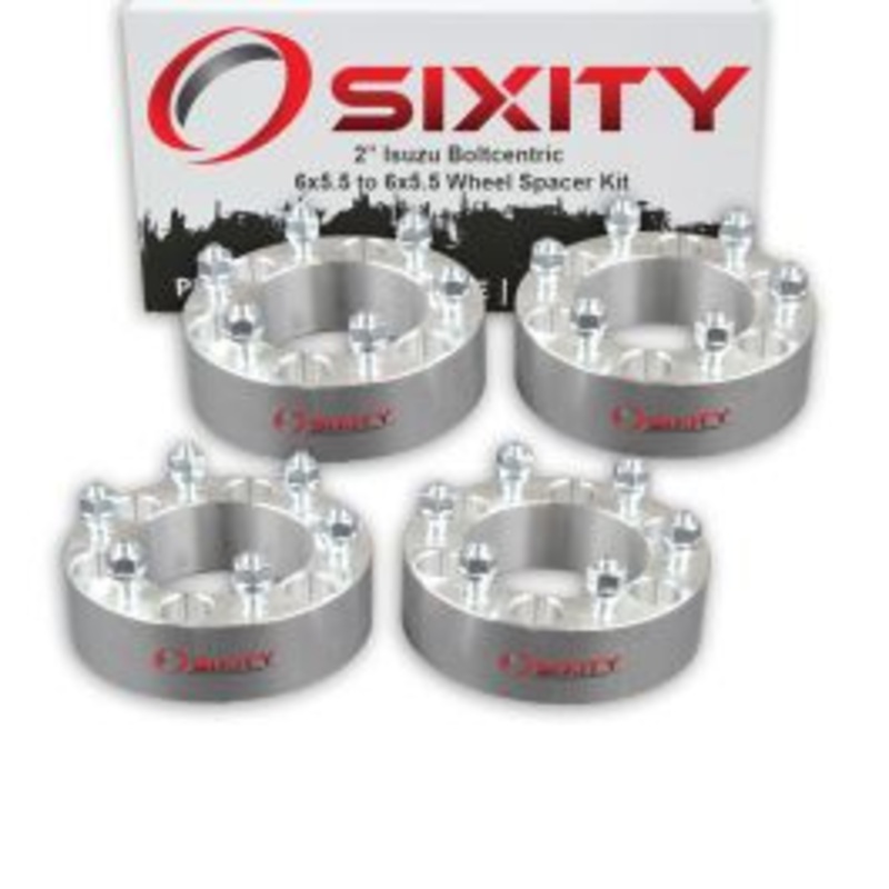 Sixity 4 pc 2" Thick Wheel Spacers - Isuzu Rodeo Trooper Truck - 6x5.5