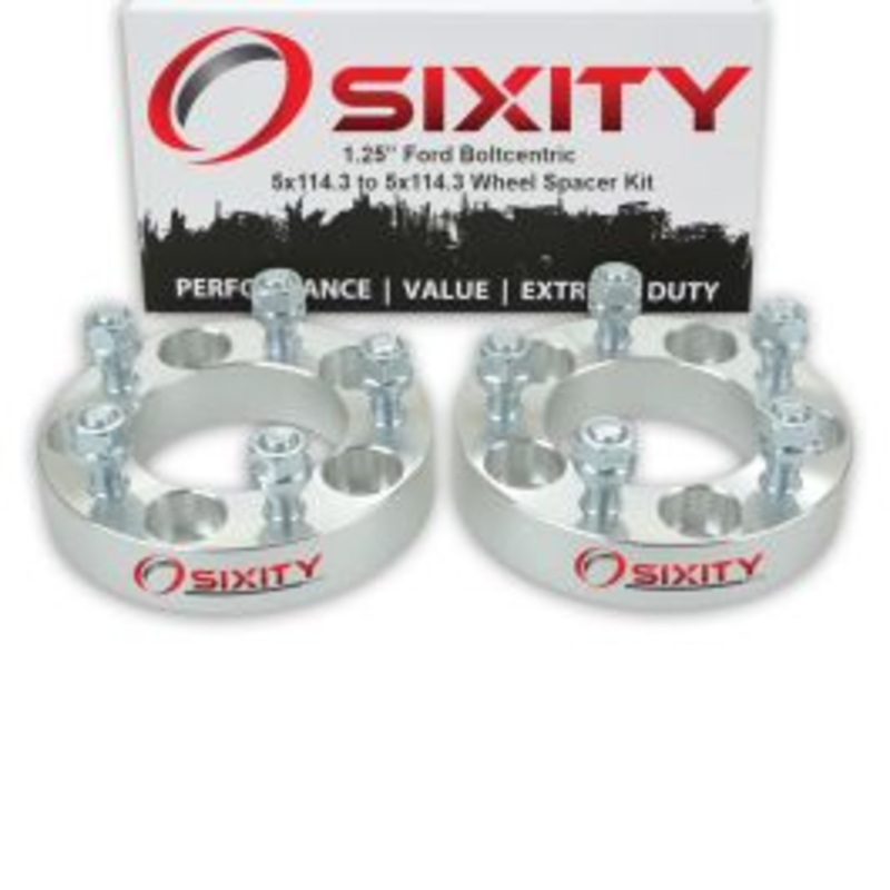 Sixity 2 pc 1.25" Thick Wheel Spacers - Ford Aerostar Bronco II Crown Victoria E-100 - 5x114.3mm