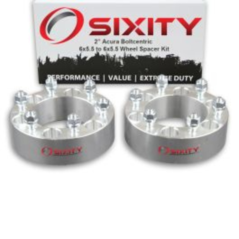Sixity 2 pc 2" Thick Wheel Spacers - Acura SLX - 6x5.5