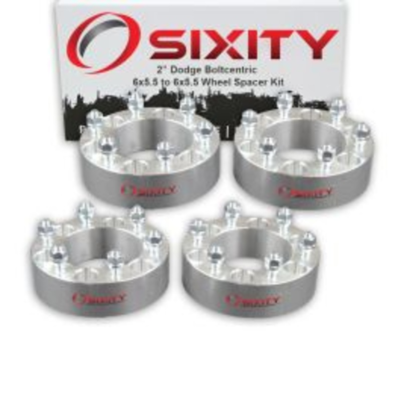 Sixity 4 pc 2" Thick Wheel Spacers - Dodge Ram 50 Raider D50 - 6x5.5