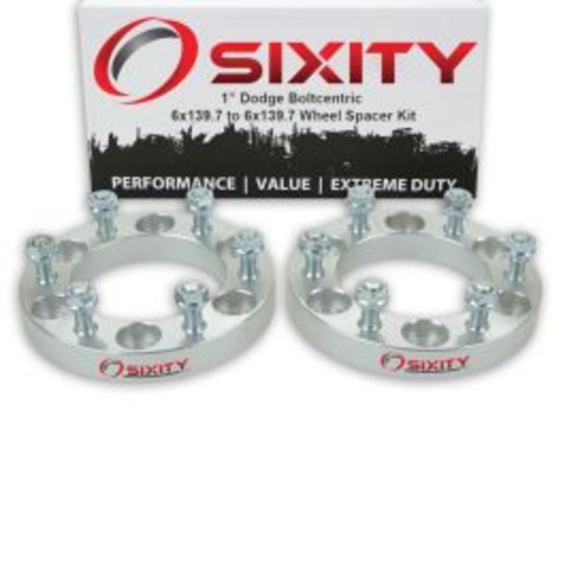 Sixity 2 pc 1" Thick Wheel Spacers - Dodge Ram 50 Raider D50 - 6x139.7mm