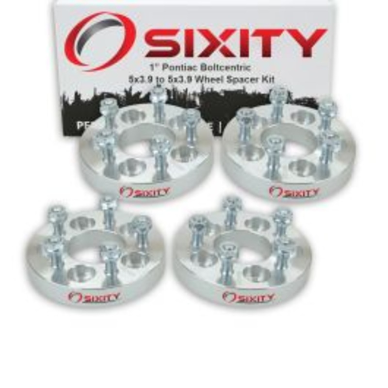 Sixity 4 pc 1" Thick Wheel Spacers - Pontiac 6000 Fiero Grand Am J2000 Phoenix - 5x3.9