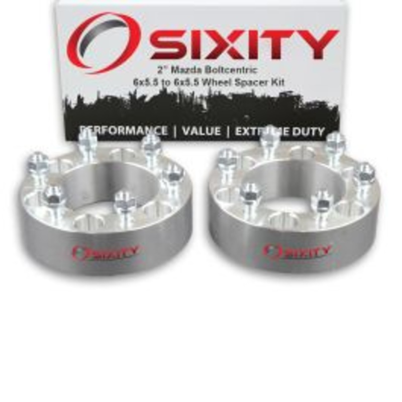 Sixity 2 pc 2" Thick Wheel Spacers - Mazda B2000 B2200 - 6x5.5