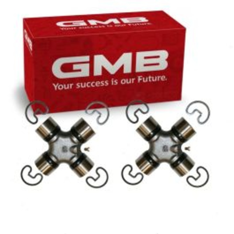 2 pc GMB Front Shaft Rear Center Universal Joints for 1974-1981 Plymouth Trailduster
