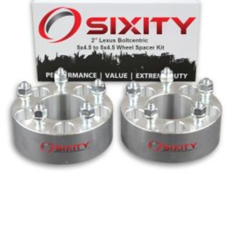Sixity 2 pc 2" Thick Wheel Spacers - Lexus ES GS IS LS RX SC - 5x4.5