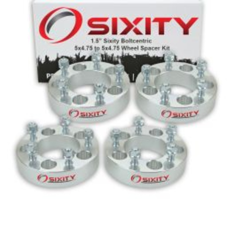 Sixity 4 pc 1.5" Inch Thick 5x4.75 Wheel Spacers M12x1.5mm 1.25in Studs Lugs