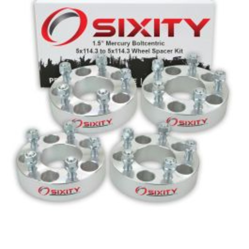 Sixity 4 pc 1.5" Thick Wheel Spacers - Mercury Comet Cougar - 5x114.3mm