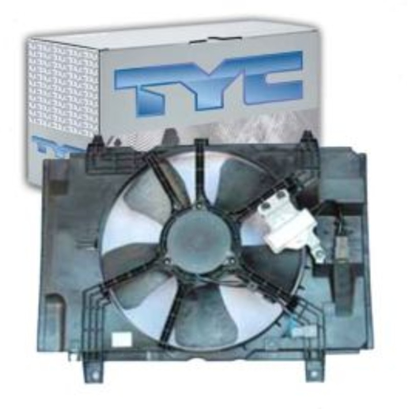 TYC Dual Radiator & Condenser Fan Assembly for 2007-2012 Nissan Versa