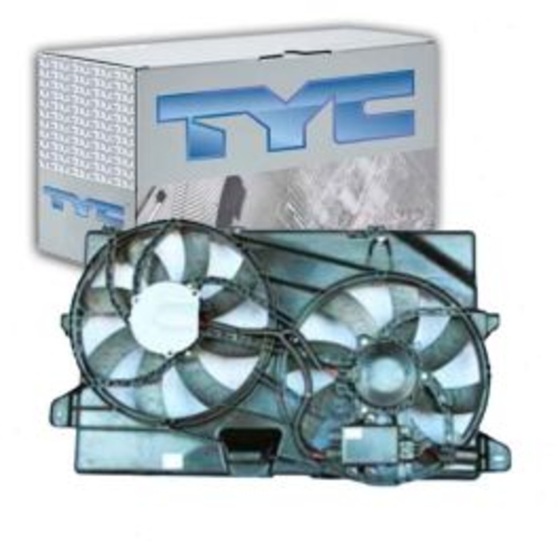TYC Dual Radiator & Condenser Fan Assembly for 2007-2014 Ford Edge 3.5L 3.7L V6