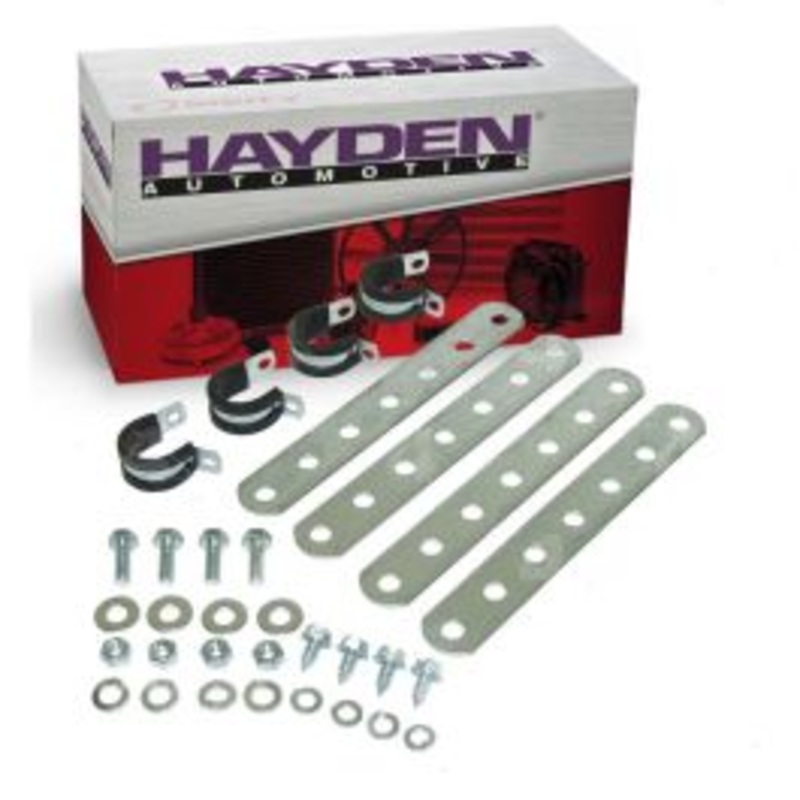 Hayden Engine Oil Cooler Mounting Kit for 1942-2015 Ford 1 2 Ton Pickup 1 Ton Pickup 3 4 Ton Pickup 300 A Aerostar Anglia 2.5L 3.0L 3.5L L4 V6