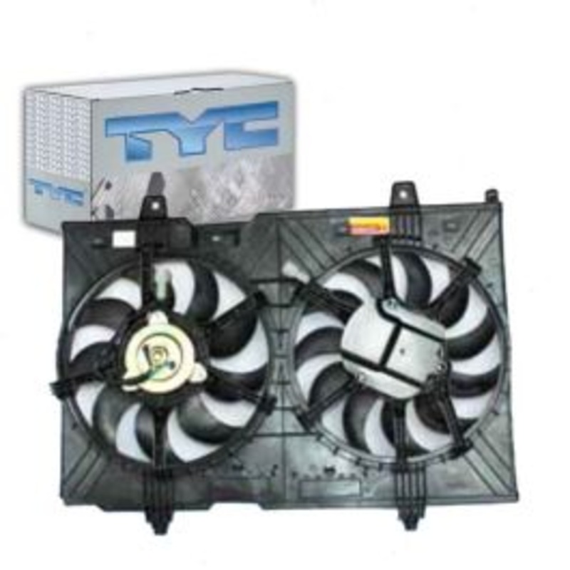 TYC Dual Radiator & Condenser Fan Assembly for 2008-2013 Nissan Rogue
