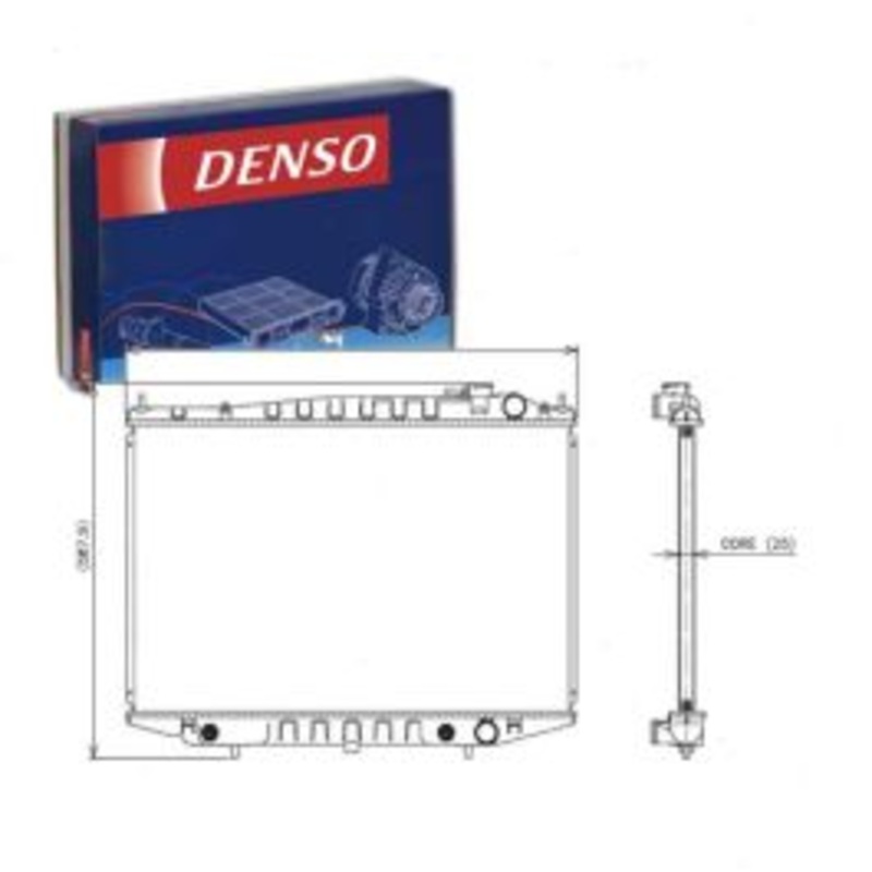 DENSO Radiator for 2000-2004 Nissan Xterra 3.3L V6