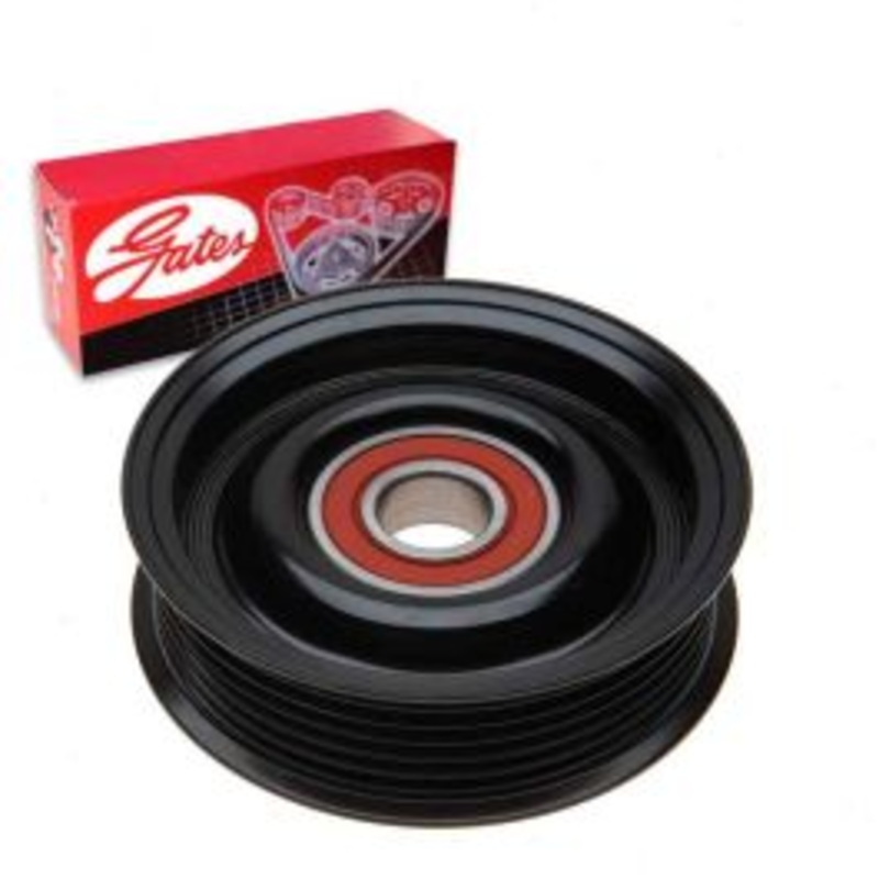 Gates DriveAlign Grooved Pulley Drive Belt Idler Pulley for 1997-2002 Ford E-150 Econoline 4.2L V6