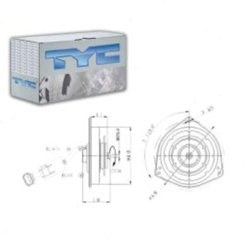 TYC Right Engine Cooling Fan Motor for 1993-1997 Toyota Corolla