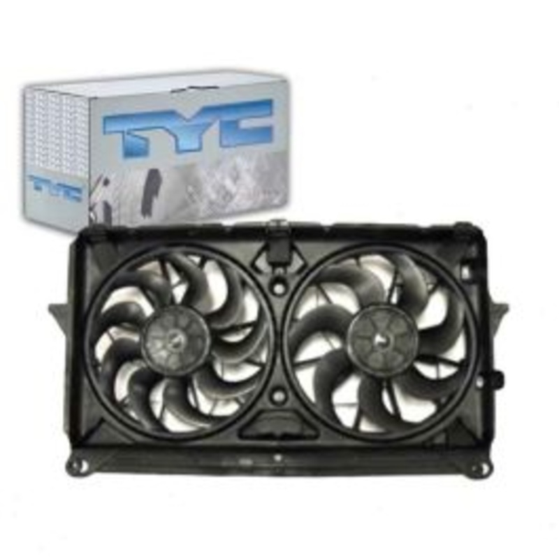 TYC Dual Radiator & Condenser Fan Assembly for 2007-2013 GMC Sierra 5.3L 6.2L V8