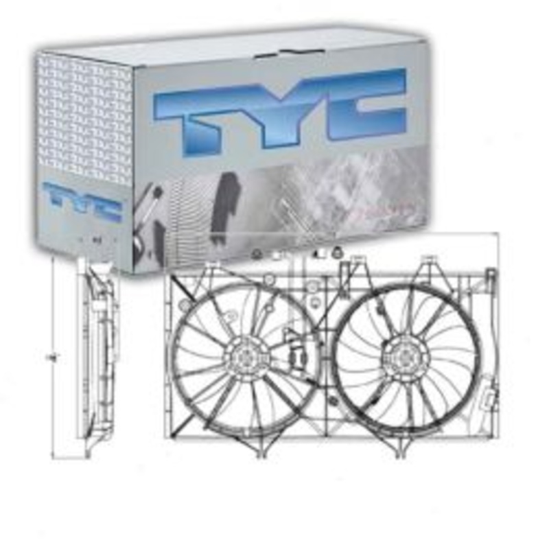 TYC Dual Radiator & Condenser Fan Assembly for 2013-2018 Lexus ES350 3.5L V6