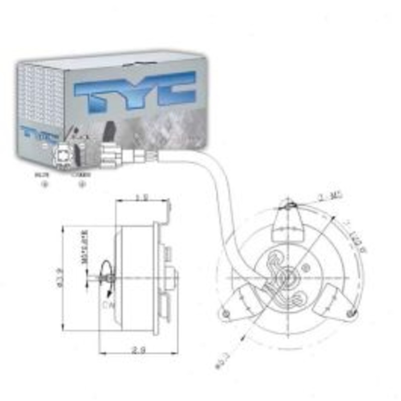 TYC 630230 Engine Cooling Fan Motor