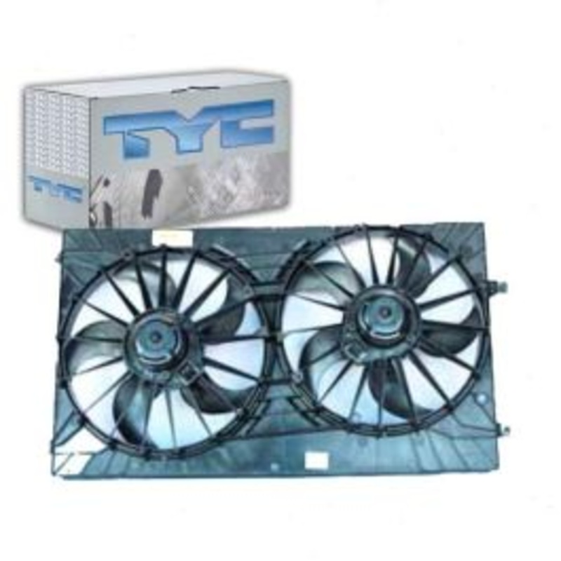 TYC Dual Radiator & Condenser Fan Assembly for 2008-2014 Dodge Avenger