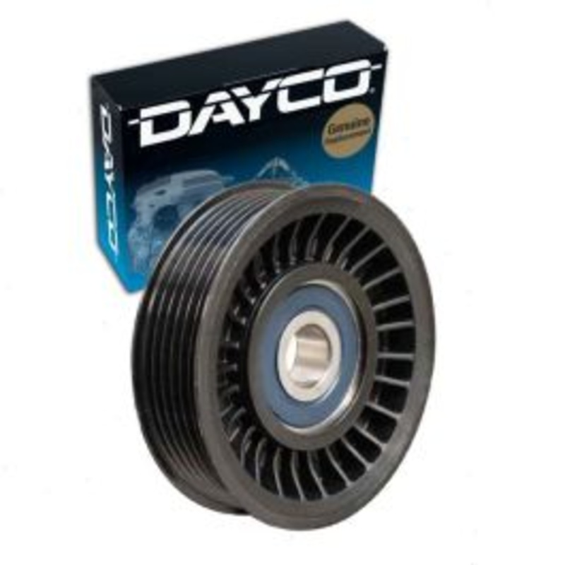 Dayco Grooved Pulley Drive Belt Idler Pulley for 2002 Lincoln Blackwood