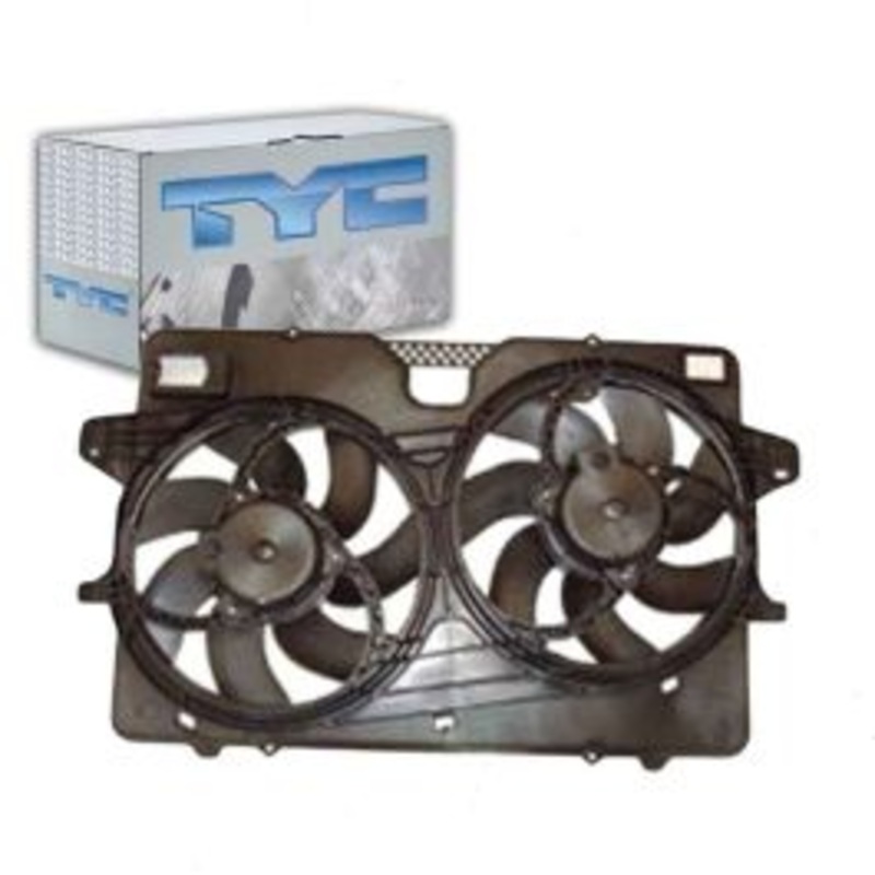 TYC Dual Radiator & Condenser Fan Assembly for 2008-2011 Mercury Mariner 3.0L V6