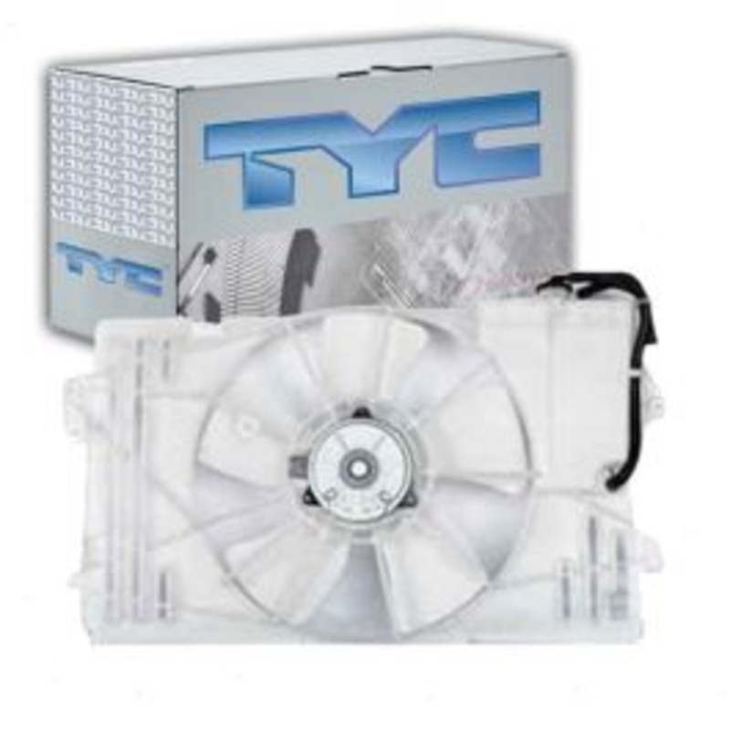 TYC Dual Radiator & Condenser Fan Assembly for 2003-2008 Toyota Corolla