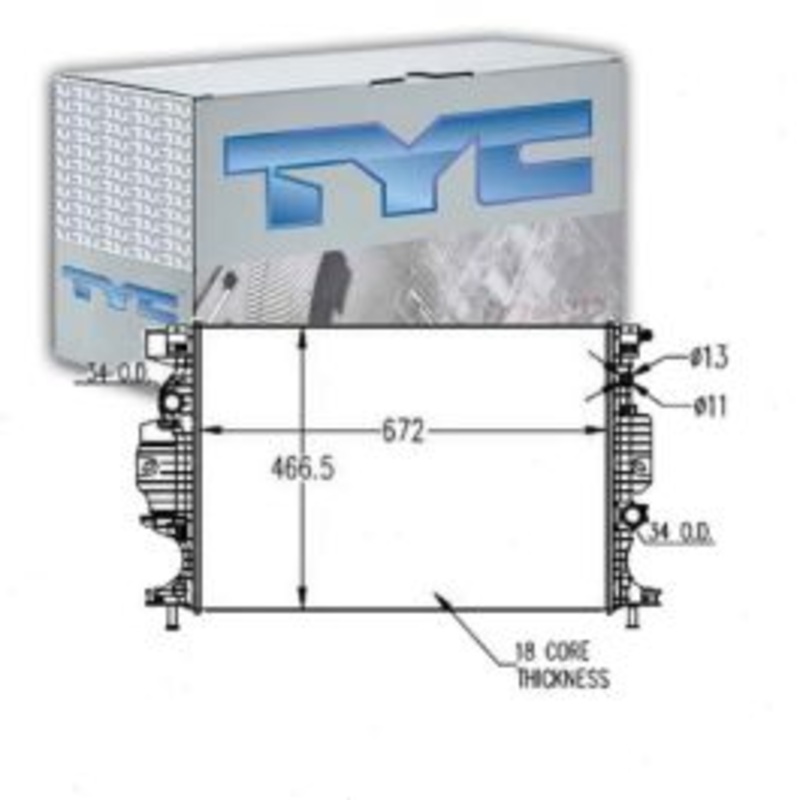 TYC Radiator for 2013-2020 Ford Fusion 1.5L 1.6L 2.0L 2.5L L4