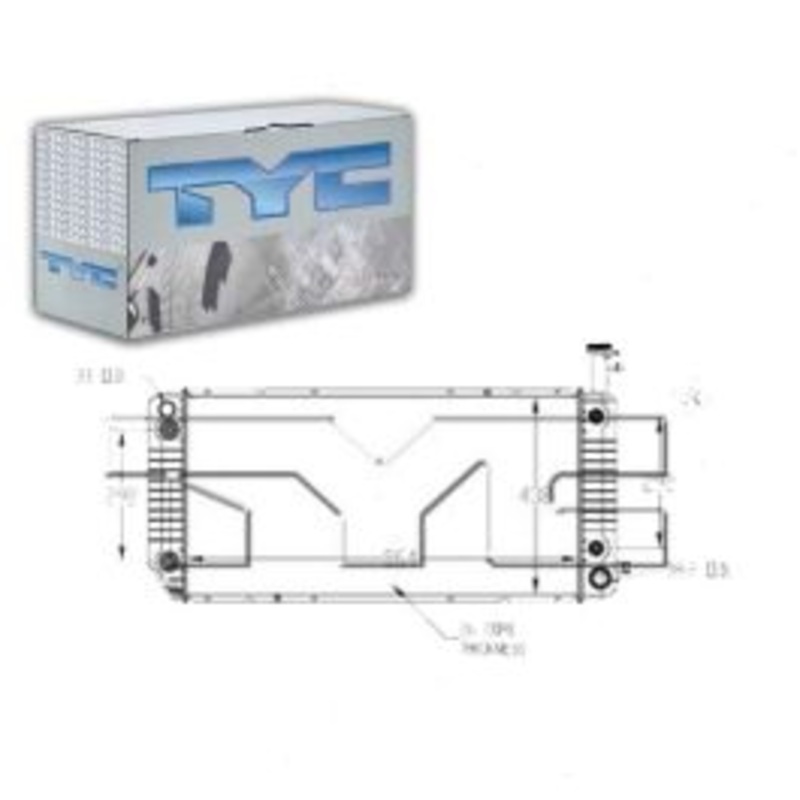TYC Radiator for 2009-2014 GMC Savana 2500 4.8L V8