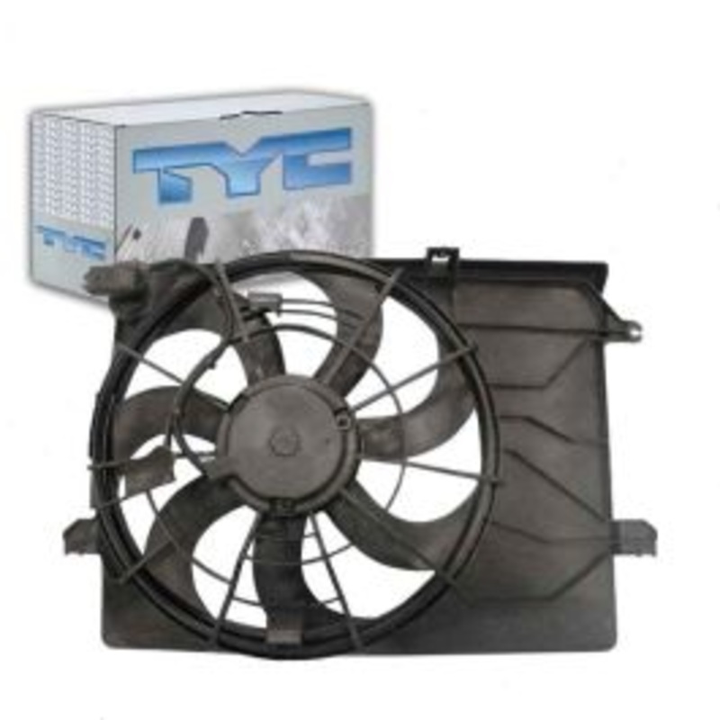 TYC Dual Radiator & Condenser Fan Assembly for 2011-2016 Kia Sportage 2.4L L4