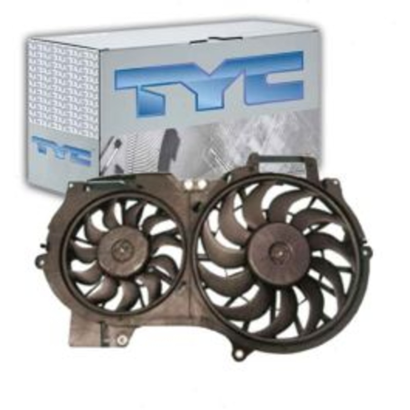 TYC Dual Radiator & Condenser Fan Assembly for 2005-2011 Audi A6 Quattro 3.0L 3.2L V6