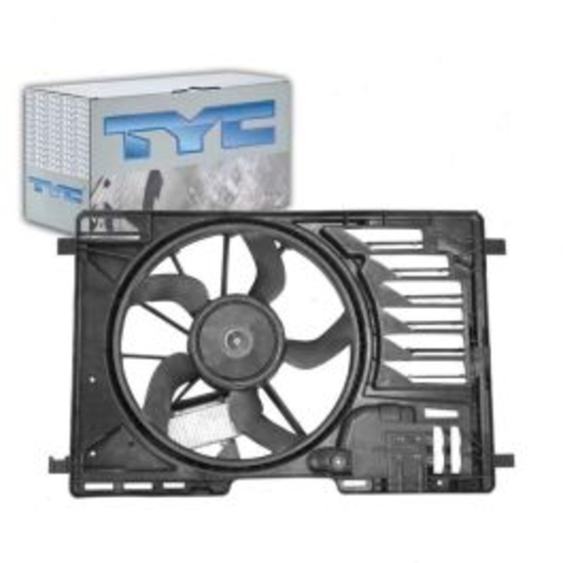 TYC Dual Radiator & Condenser Fan Assembly for 2012-2014 Ford Focus