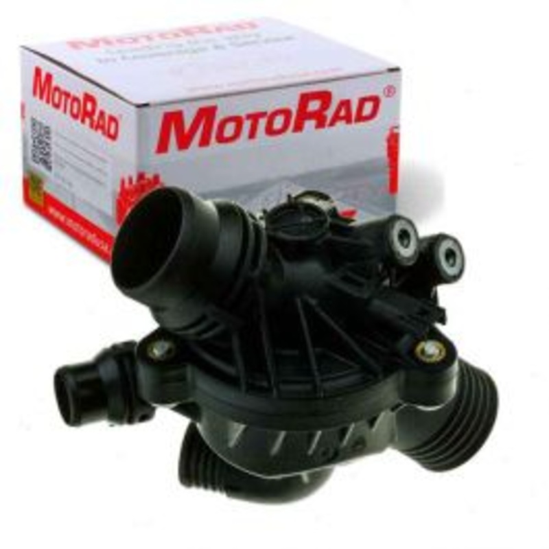 MotoRad Coolant Thermostat Housing Assembly for 2011-2013 BMW 335i xDrive 3.0L L6