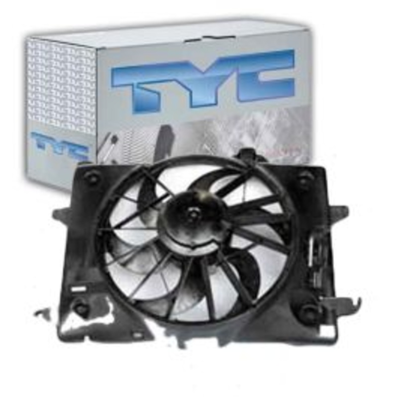 TYC Dual Radiator & Condenser Fan Assembly for 1998-2000 Lincoln Town Car