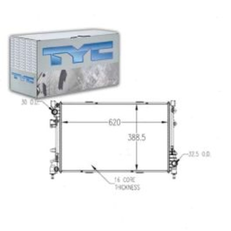 TYC Radiator for 2012-2015 Fiat 500 1.4L L4