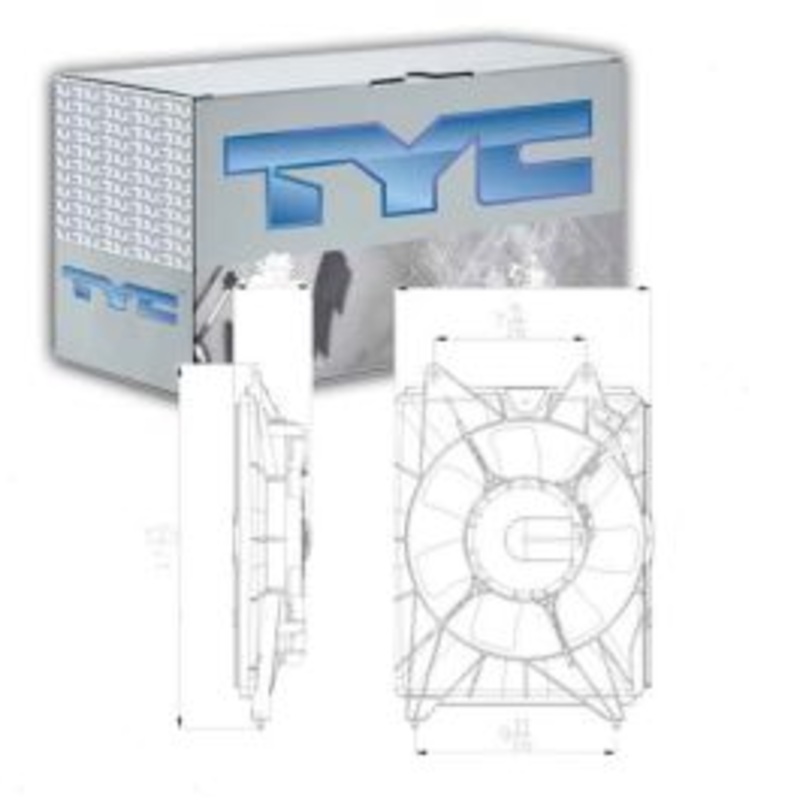 TYC Right AC Condenser Fan Assembly for 2016-2018 Honda HR-V
