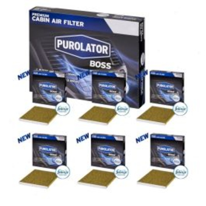 6 pc Purolator BOSS PBC48162 Cabin Air Filters