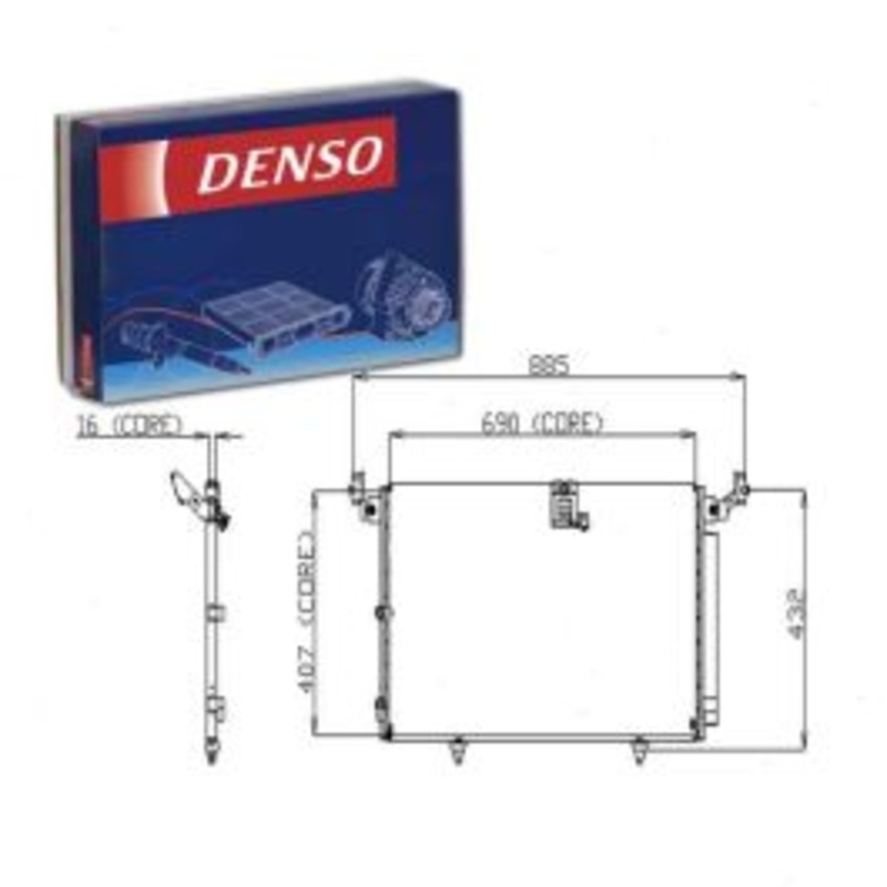 Denso 477-0564 AC Condenser
